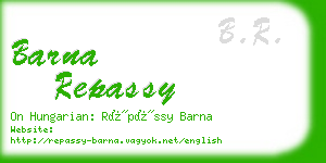 barna repassy business card